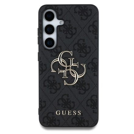 Guess Metal Logo geschikt voor Samsung Galaxy S25 hoesje - Grijs