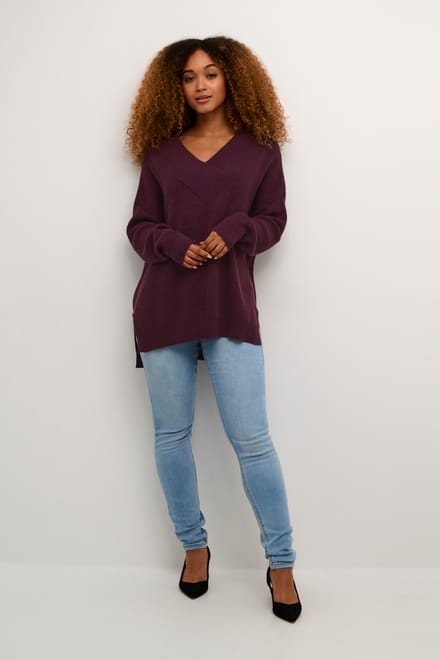 V-hals top voor dames CULTURE Olivia