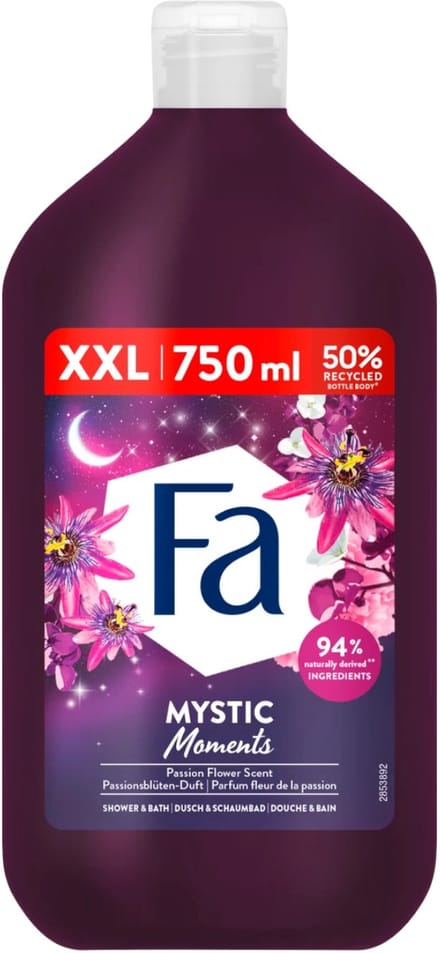 Fa - Mystic Moments - Bad- & Douchegel - Passiebloem - 750 ml - 1 stuk