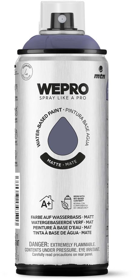Spuitbus Violet Virgo Mat MTN WEPRO WATER-BASED PAINT 400ML