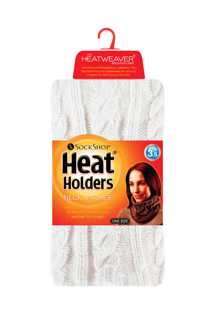 Heat Holders - Kabelgebreide halswarmer voor dames - Room