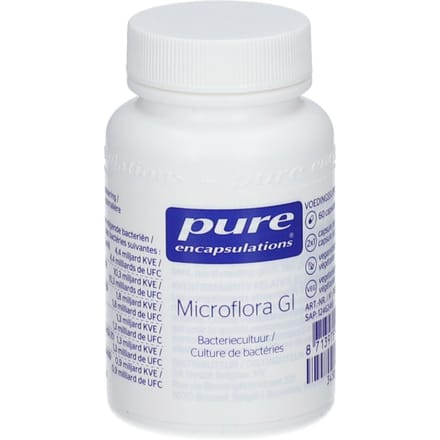 Pure Encapsulations - Microflora G.I. - Voor de adequate aanvoer van specifieke bacterieculturen - 60 Capsules