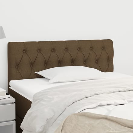 vidaXL - Hoofdbord - 100x7x78/88 - cm - stof - donkerbruin