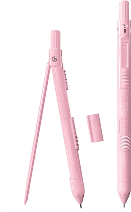RVS Passer Roze – Voor Studie, School, Werk & Hobby – Cirkels tot diameter 26cm