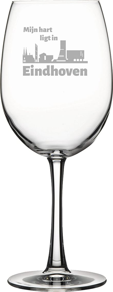 Gegraveerde Rode wijnglas 46cl Eindhoven