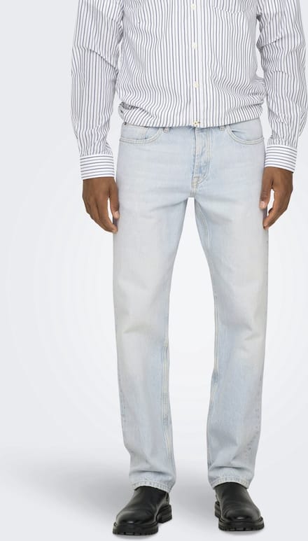 ONLY & SONS - ONSEDGE STRAIGHT LB 9393 DOT DNM NOOS - Heren - Jeans