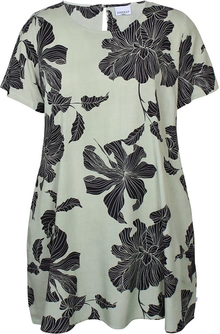 Zhenzi - Ellen 1284 - Tunic Sea foam maat XXL=58/60