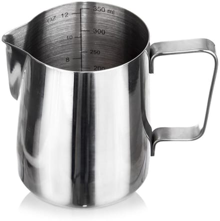 Orion - Melkkannetje - Roestvrij Staal - 350 ml - Ergonomisch Handvat