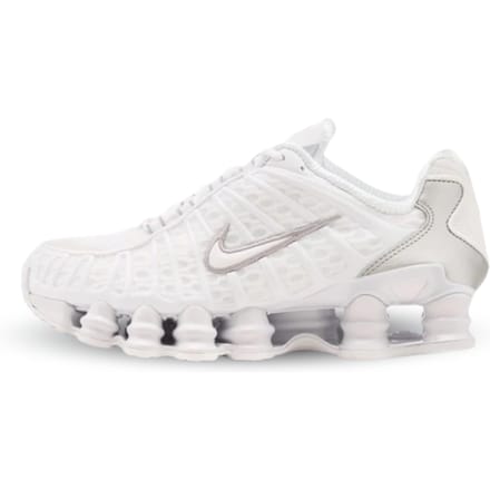 Nike Shox Tl - Unisex - White Metallic Silver Max Orange White - Maat EU 39