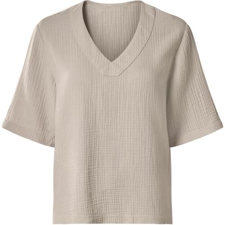ESMARA Mousseline dames top (Beige, XS)