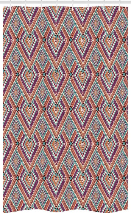 ABAKUHAUS Douchegordijn – Geometrisch patroon 120x180 cm – Multicolor