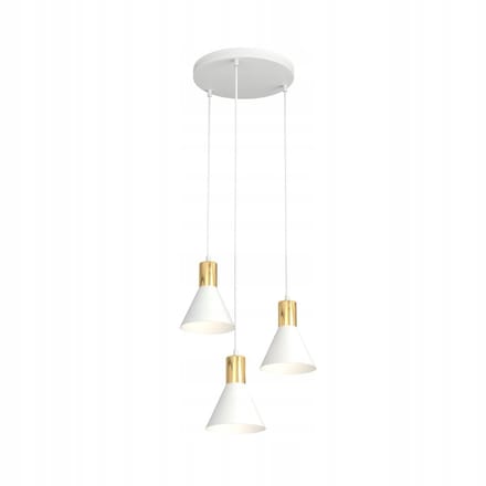 Emibig ROSA 3 PREM WH hanglamp wit - 3xE27, metaal, in hoogte verstelbaar