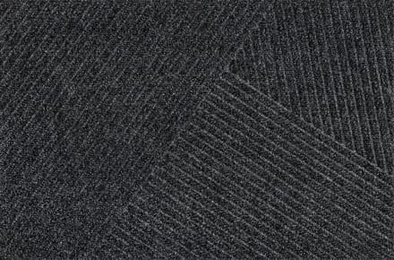 Kleen-Tex Dune Deurmat Stripes - 60 x 90cm - Dark Grey