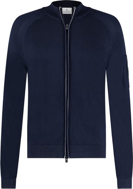 Blue Industry vest met rits blauw