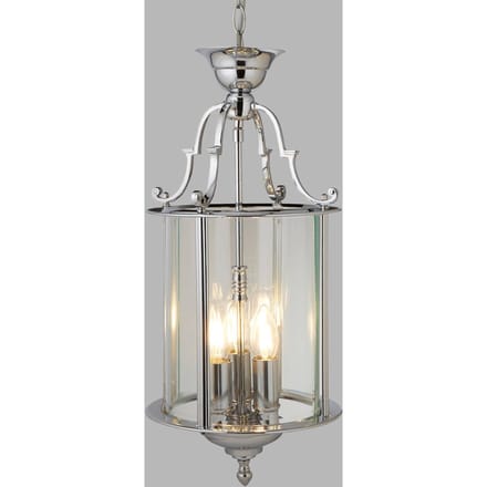 Searchlight Hanglamp Bevelled Lantern, glas, chroom