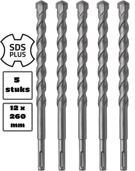5 stuks SDS+ betonboor 12 X 260 MM