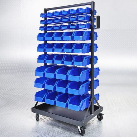 Datona® Verrijdbaar opbergrek met bakken