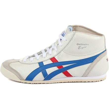 Onitsuka Tiger Mexico Mid Runner Wit Blauw Rood Unisex Sneakers DL409-0142 40.5 white
