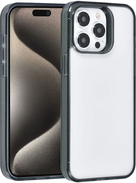 UNIQ Accessory Back Cover - iPhone 15 Pro Max - Zwart - Slank & Valbestendig - Draadloos Laden