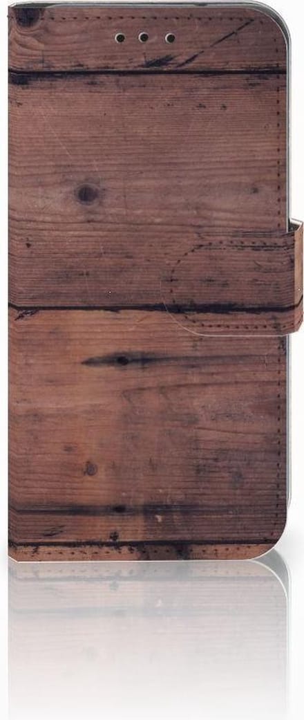 Samsung Galaxy S10e Book Style Case Old Wood