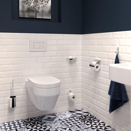 Geesa AIM Toiletrolhouder met klep - Chroom