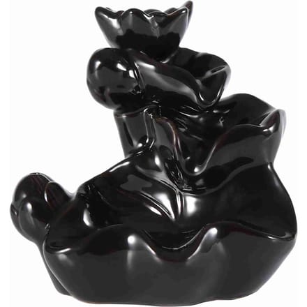 Keramiek Glazuur Wierookbrander Houder Standaard Kegels Backflow Wierookvat Huis black
