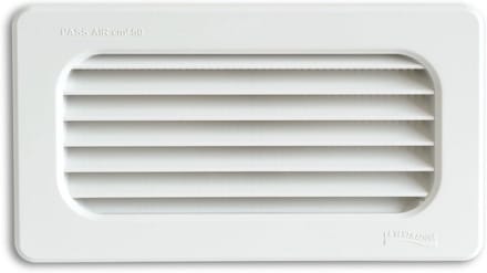 Ventilatie Eindstuk - Afzuigmond - Lucht Afvoeren - ABS Kunststof - 180 x 100 mm - Wit