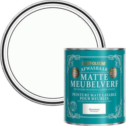 Rust-Oleum Gebroken wit Afwasbaar Matte Meubelverf - Maansteen 750ml