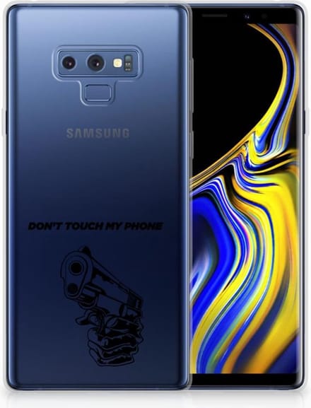 Samsung Galaxy Note 9 Silicone-hoesje Gun Don't Touch My Phone