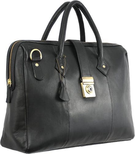 Hidesign lederen aktetas / laptoptas 'Hartford' zwart
