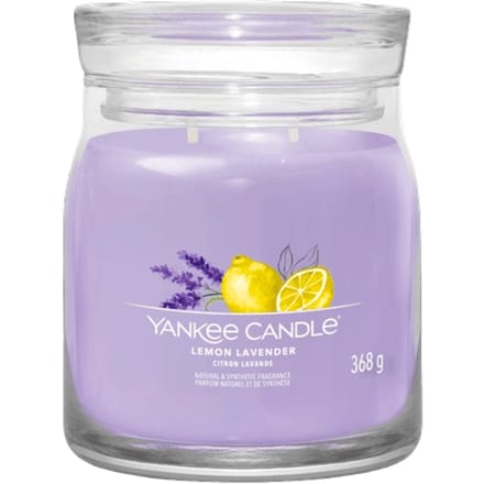 Yankee Candle - Lemon Lavender Medium Geurkaars - 50 branduren - 2 lonten