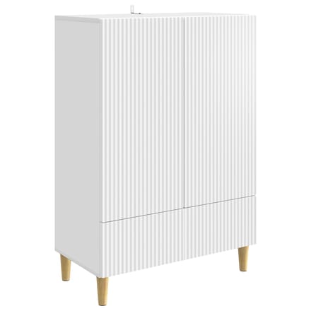 vidaXL - Dressoir - Wit - 66 - x - 34,5 - x - 95 - cm - Bewerkt - hout