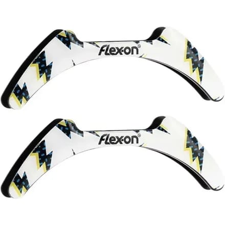 Flash witte stijgbeugelstickers Flex-On