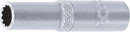 BGS Dopsleuteldop Gear Lock, diep - 1/4 - 7 mm