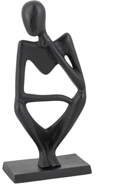 Ornament zittend zwart
