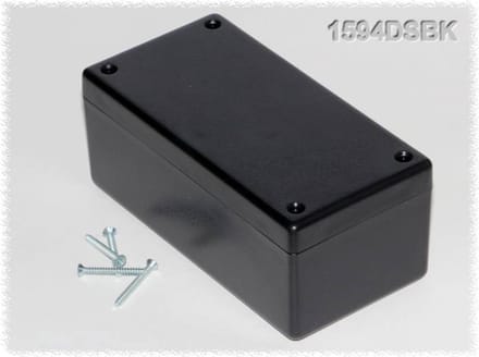 Hammond Electronics 1594DSBK – Universele behuizing – 131 x 66 x 55 mm – ABS – Zwart