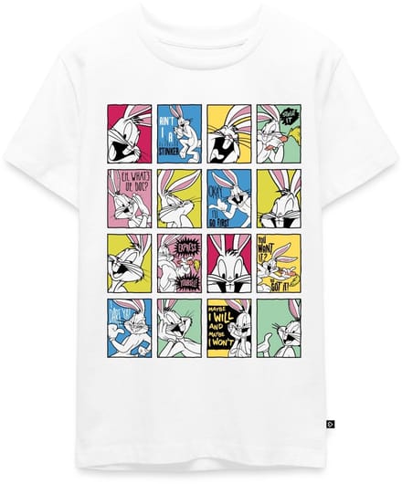 Looney Tunes Bugs Bunny Tiles Premium T-Shirt Tiener