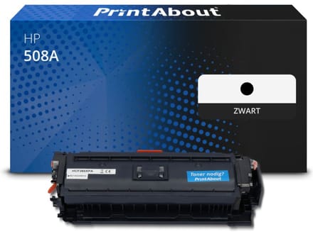 PrintAbout huismerk Toner 508A (CF360A) Zwart Geschikt voor HP