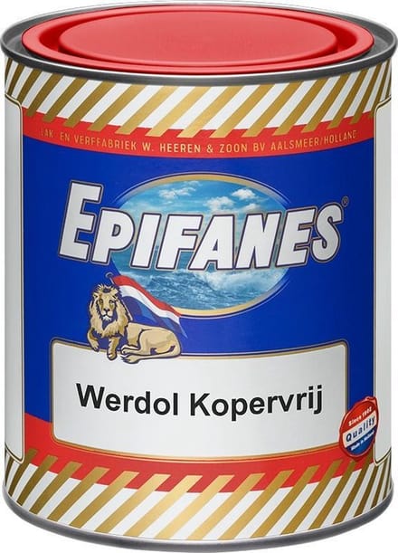 Epifanes Werdol kopervrij  Rood 750 ml