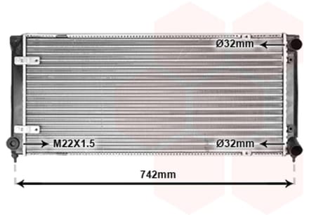 Van Wezel - RADIATOR VOOR SEAT TOLEDO I 1991-1999 1L0121251