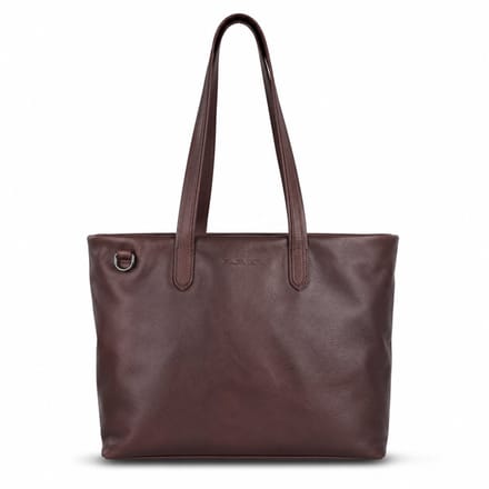 Plevier Catz damestas 16 inch donker bruin.