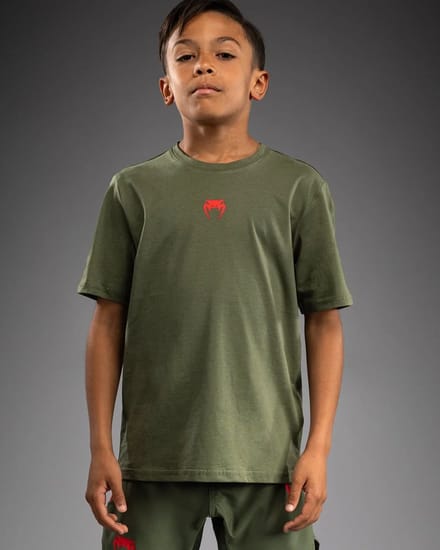 Venum Contender Kids Classic T-shirt Khaki - Maat 128 | 8 Jaar