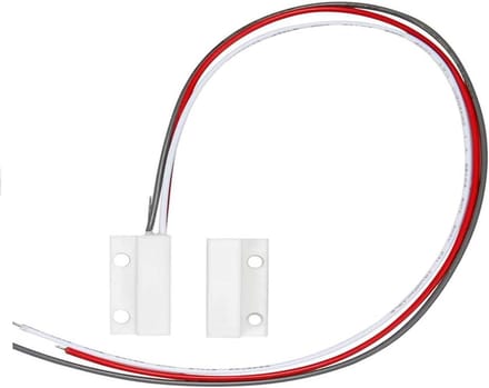 Deur Magneet Schakelaar - Raam Contact Sensor - Thuis Beveiliging - Magnetisch Aangedreven - 45 mm - Wit
