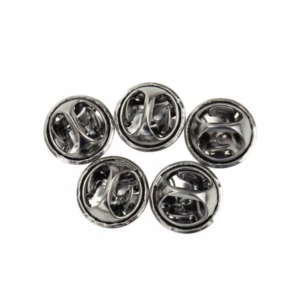Pinets - Zwart Metalen Vlindersluiting - 5 stuks - 11mm