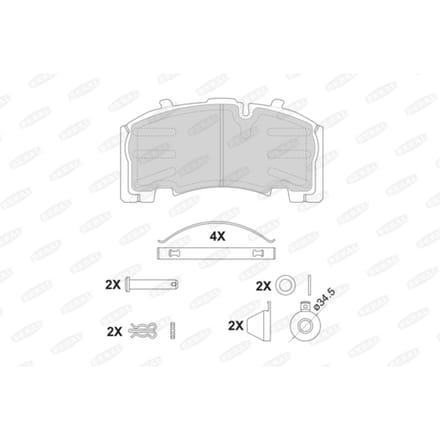Remblokset BERAL BCV29264TK