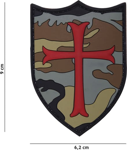 101 Inc Embleem 3D Pvc Crusader Woodland 19051