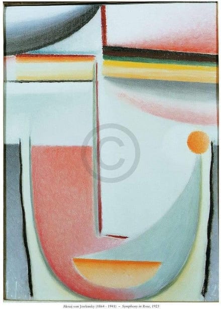 Kunstdruk Alexej Jawlensky - Symphony in Rose 60x80cm