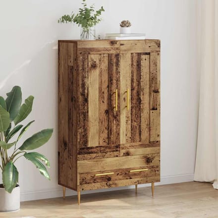 vidaXL Highboard Oud Hout 69,5 x 31 x 115 cm Bewerkt hout