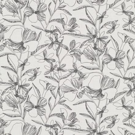 Erismann Vinylbehang 10519-15 - La Terasse - Botanisch Wit - 53cm x 10.05m