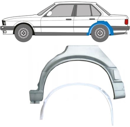 Reparatiepaneel achterspatbord voor BMW 3 E30 1987-1994 / Links / Set